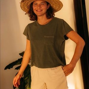 Mollusk Surf Shop Hemp Tee Shirt “River Green” XS